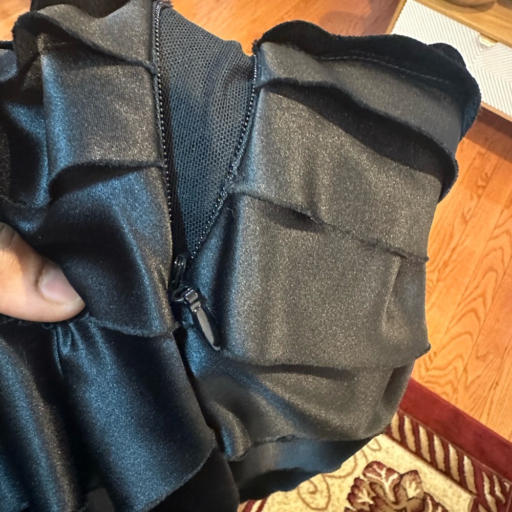 BCBGMaxAzria Black Ruched Bandage Layers Maxi  Formal Sweetheart Neckline Dress - Picture 5 of 16
